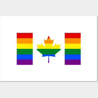 Canada LGBTQ Pride Flag Posters and Art